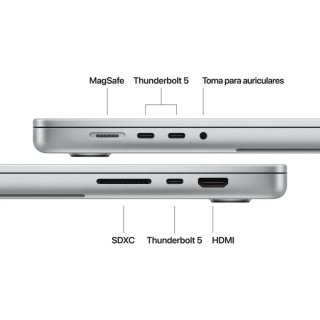 MacBook Pro M5 Max 48GB 2TB 40-Core GPU Plata