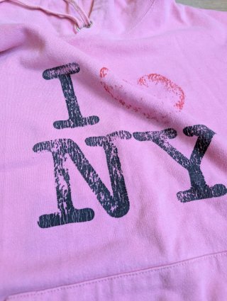 Sudadera rosa I Love NY