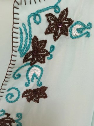 Blusa Caftán Semi/Transparente Talla S/M