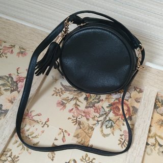Bolso bandolera redondo Atmosphere negro