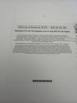 MacBook Pro 16 (2024) M3 Pro 18GB/512GB