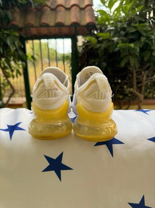 Nike Air Max 270 Scarpe Donna Bianco Giallo