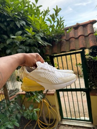 Nike Air Max 270 Scarpe Donna Bianco Giallo