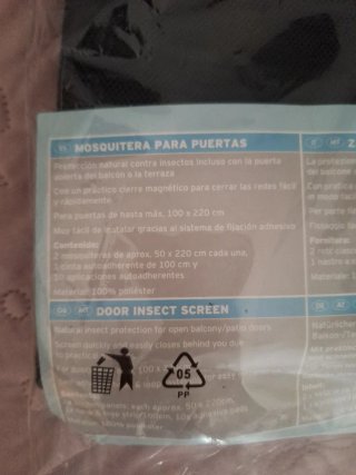 Mosquitera para puertas nueva