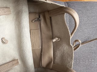 Bolso Piel Beige Grande Práctico