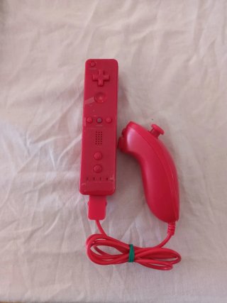 Controller Wii Rosso + Nunchuk