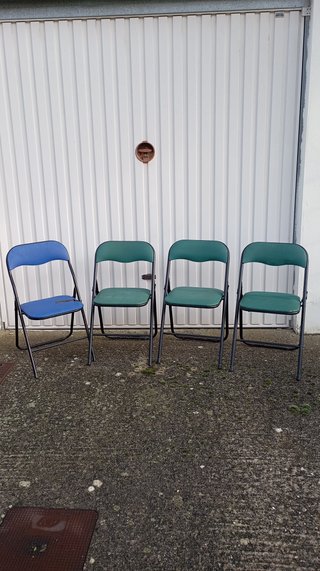 Sillas Plegables Metal y Plástico