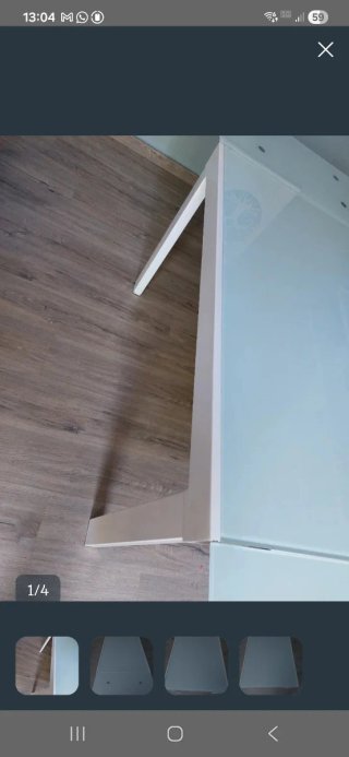 Mesa comedor extensible cristal y metal