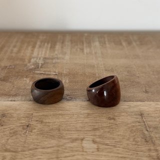 Set 2 anillos madera
