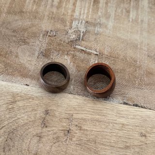 Set 2 anillos madera