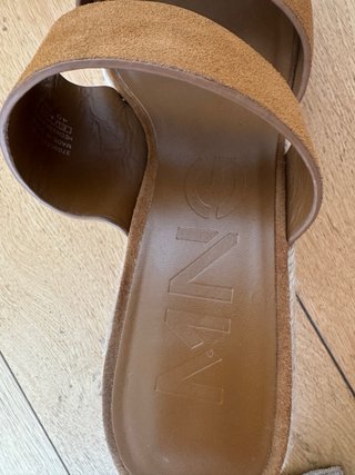 Sandalias Mango Cuña Esparto Marrones