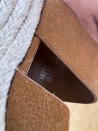 Sandalias Mango Cuña Esparto Marrones