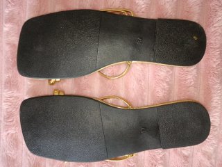 Sandalias doradas planas talla 37