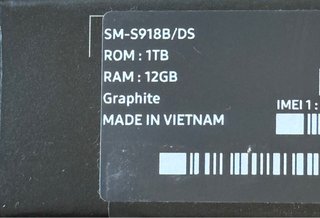 Samsung S23 Ultra 1TB Caja y Factura