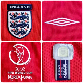 INGLATERRA MUNDIAL 2002 Talla XL BECKHAM ORIGINAL