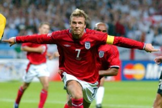 INGLATERRA MUNDIAL 2002 Talla XL BECKHAM ORIGINAL