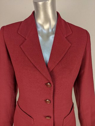 Tailleur donna vintage bordeaux