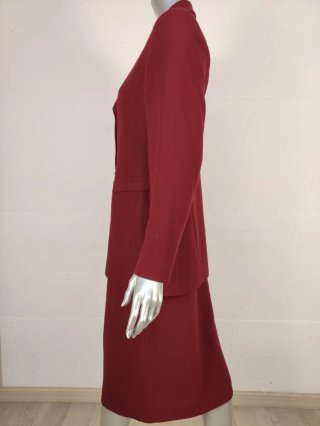 Tailleur donna vintage bordeaux