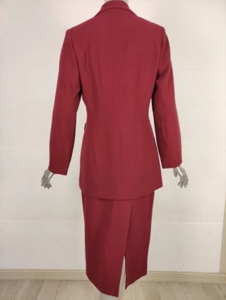 Tailleur donna vintage bordeaux