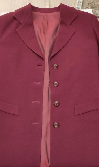 Tailleur donna vintage bordeaux