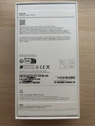 iPhone 17e Negro 256GB