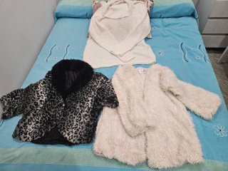 Conjunto 3 prendas: Chaqueta pelo, suéter