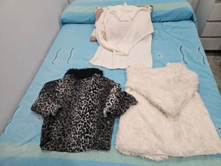 Conjunto 3 prendas: Chaqueta pelo, suéter