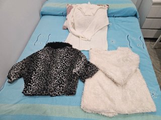 Conjunto 3 prendas: Chaqueta pelo, suéter