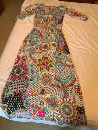Vestito Desigual Lungo con Spacco