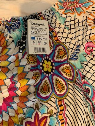 Vestito Desigual Lungo con Spacco
