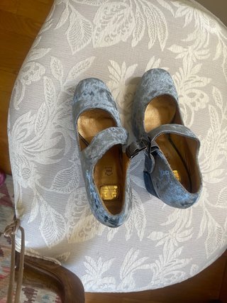 Zapatos italianos azules talla 38 sin estrenar