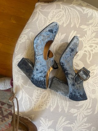 Zapatos italianos azules talla 38 sin estrenar