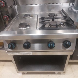 Cocina industrial 4 fuegos