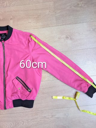 Chaqueta bomber LFT rosa y negra Talla M