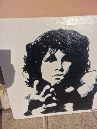 Cuadro Jim Morrison Pintado a Mano