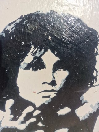 Cuadro Jim Morrison Pintado a Mano