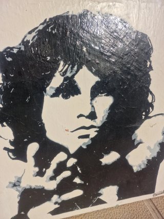 Cuadro Jim Morrison Pintado a Mano