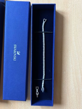 Pulsera Tennis Swarovski Plata