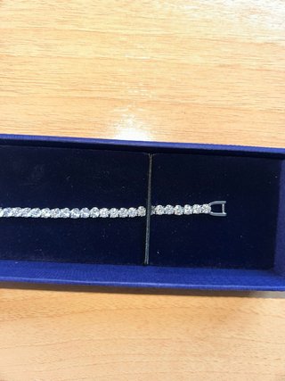 Pulsera Tennis Swarovski Plata