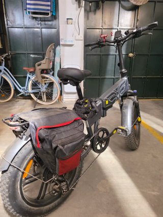 Bicicleta eléctrica plegable con carrito634843763
