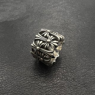 Anillo Plata Cruz Estilo Chrome Hearts