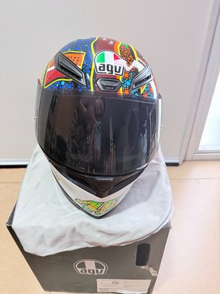 Casco AGV Diseño Tribal Talla S Con dos pantallas
