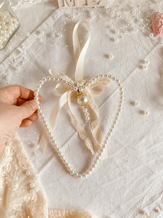 Cuore di perle stile shabby chic
