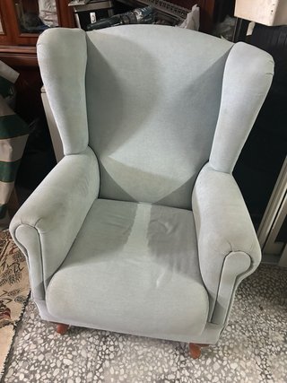 2 Sillas de Salón Tela y Madera