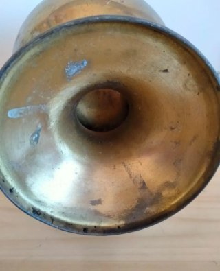 Antiguo centro de mesa copa metal