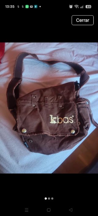 Bolso bandolera Kbas marrón