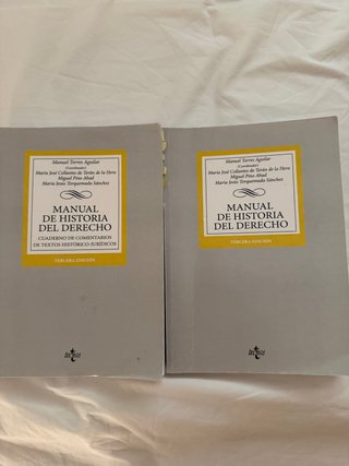 Manual de historia del derecho