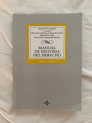 Manual de historia del derecho