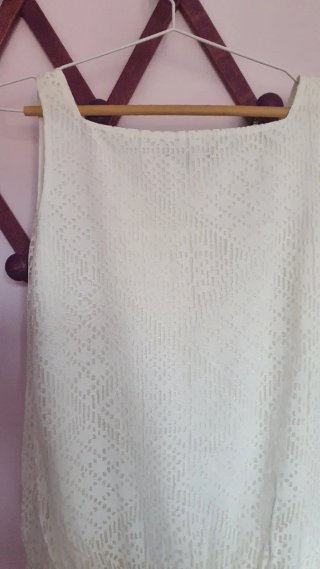 Vestido blanco de encaje verano