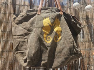 Bolsa de playa XXL con estampado de caballitos mar